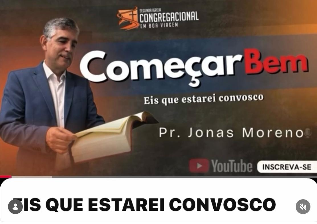 Episódio do Começar Bem com o Pr. Jonas Moreno