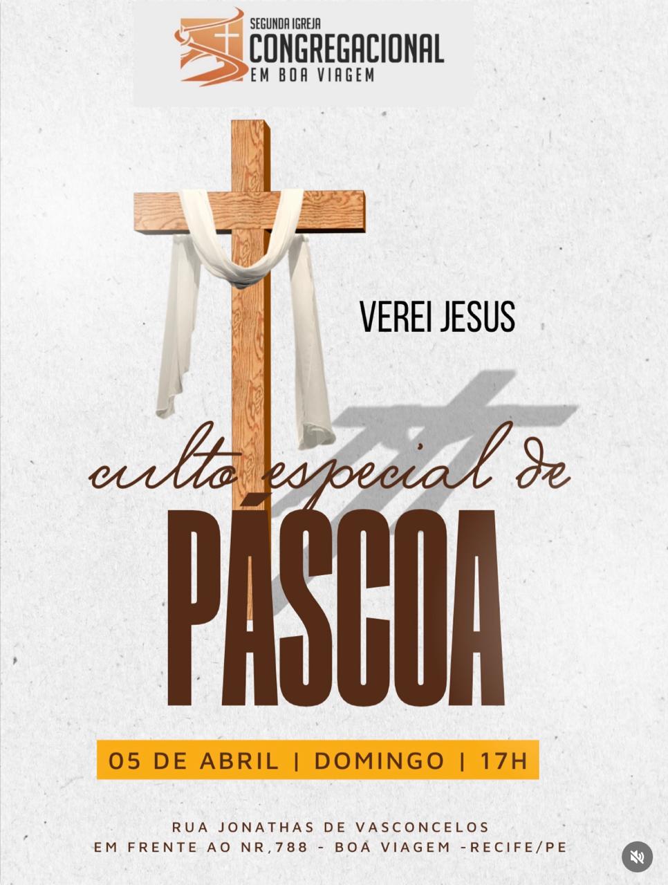 Arte do Culto Especial de Páscoa
