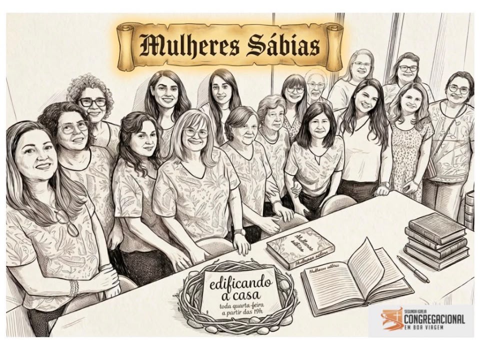 Mulheres Sábias reunidas ao redor da mesa de estudo